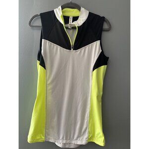 Kyodan Cycling Tank Top Women’s M Black Athletic Biking Running Rear Pockets